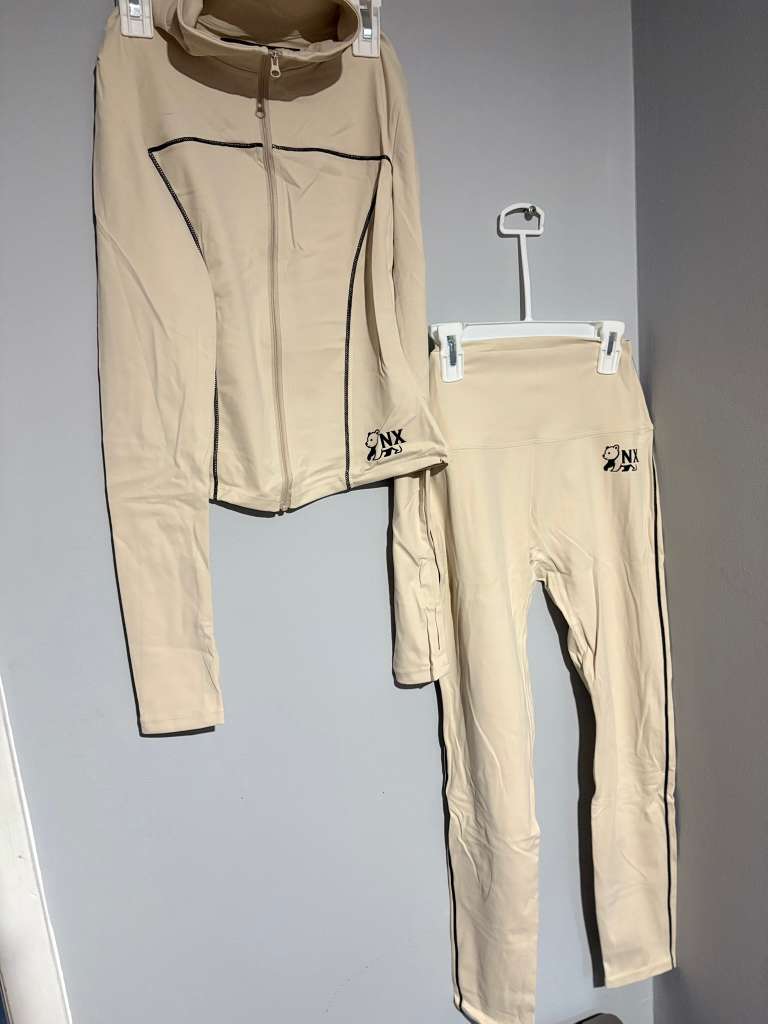 NX Brown 2-Piece Activewear Set - Sweater & Leggings