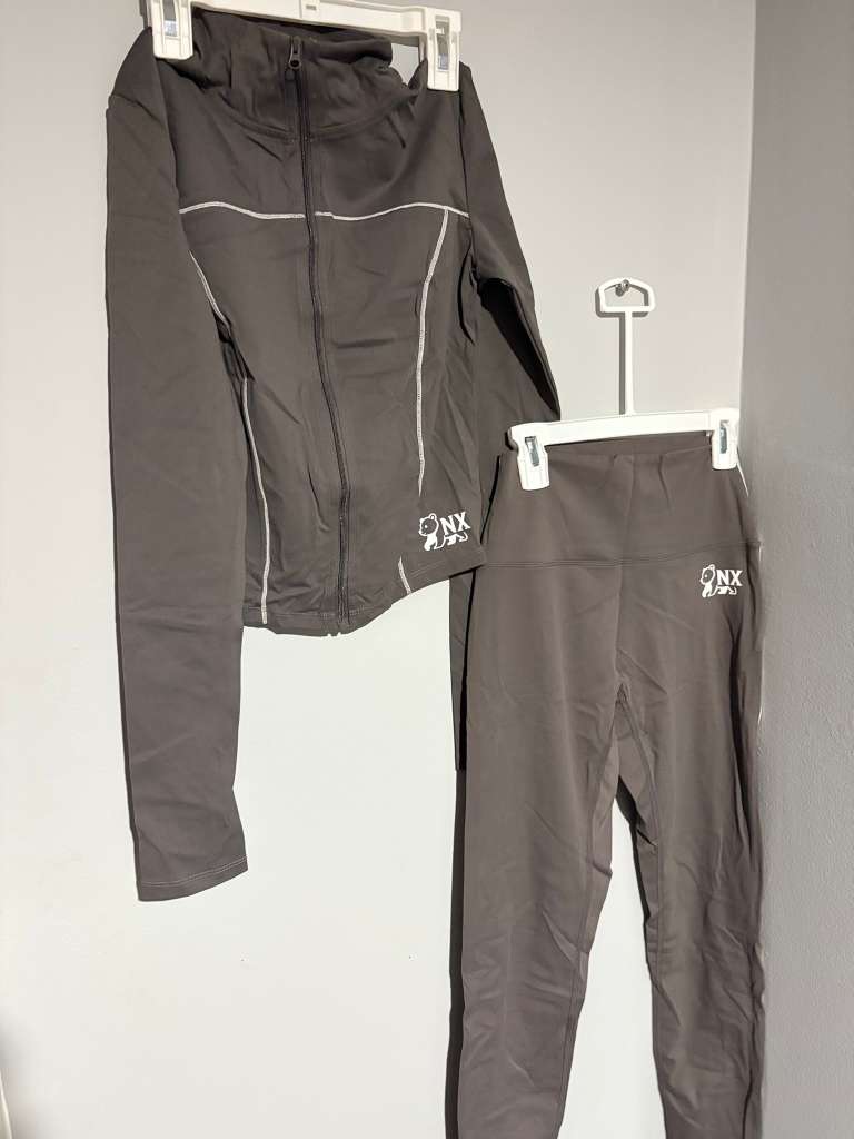 NX Brown 2-Piece Activewear Set - Sweater & Leggings