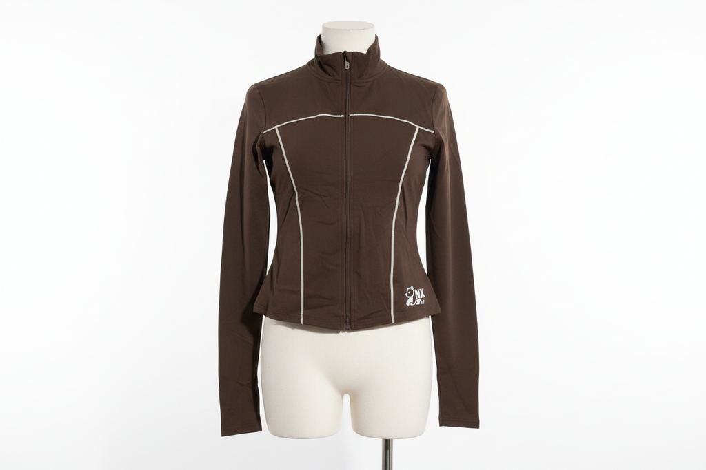 NX Brown 2-Piece Activewear Set - Sweater & Leggings
