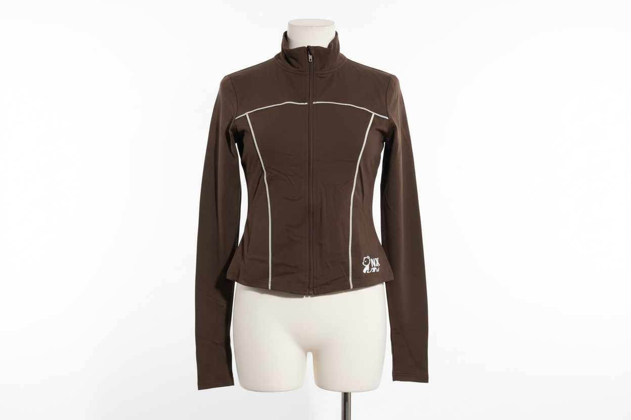 NX Brown 2-Piece Activewear Set - Sweater & Leggings